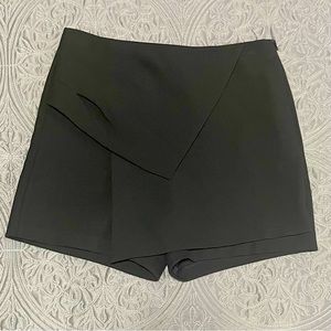 Zara Black Asymmetrical Skort Size XS